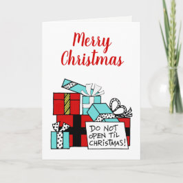 Nicht aufmachen bis Weihnachten Weihnachten Weihna