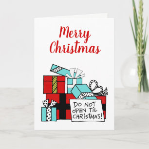 Nicht aufmachen bis Weihnachten Weihnachten Weihna