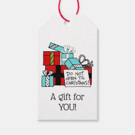 Nicht aufmachen bis Weihnachten Weihnachten Weihna Geschenkanhänger