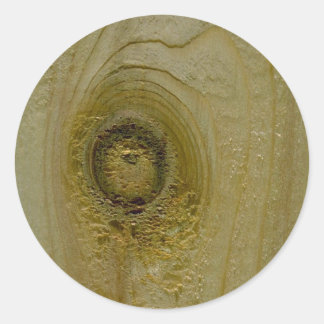 Nicht aus Holz Runder Aufkleber