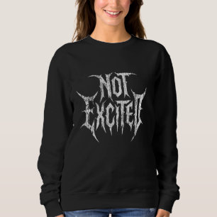 nicht aus Sarcastic Metal Metalhead Black Trash Sweatshirt