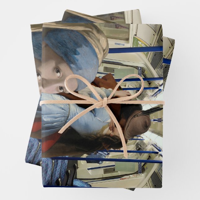 Nicht aussehen geschenkpapier set (Beispiel)