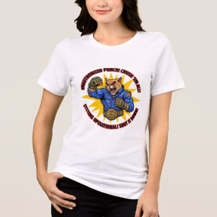 Nicht autorisiertes Punch Crush Em All Wildcat T-S Tri-Blend Shirt