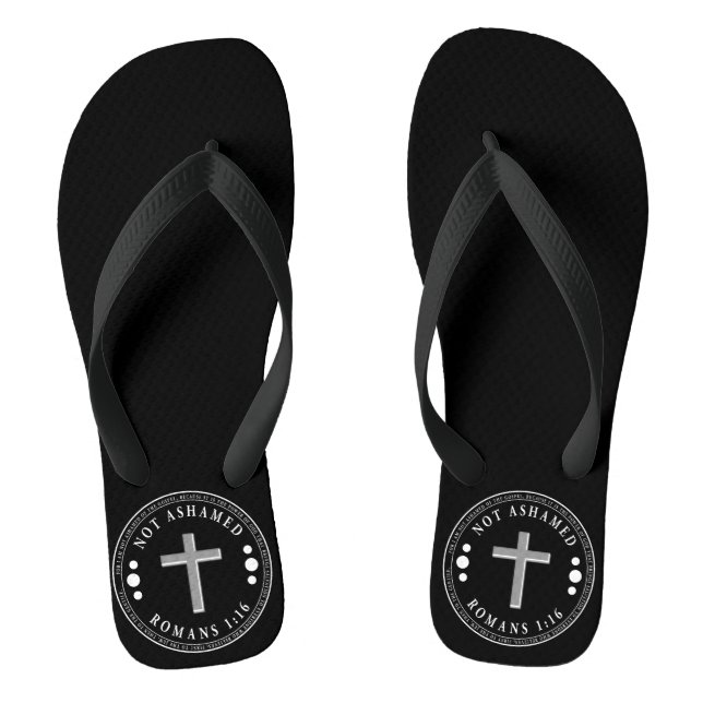 Nicht beschämt durch das Evangelium Christlich Ver Flip Flops (Fußbett)