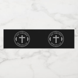 Nicht beschämt durch das Evangelium Christlich Ver Wasserflaschenetikett