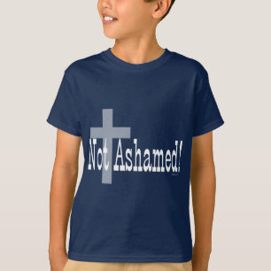 Nicht beschämt! Römer-1:16 (mit Kreuz) T-Shirt