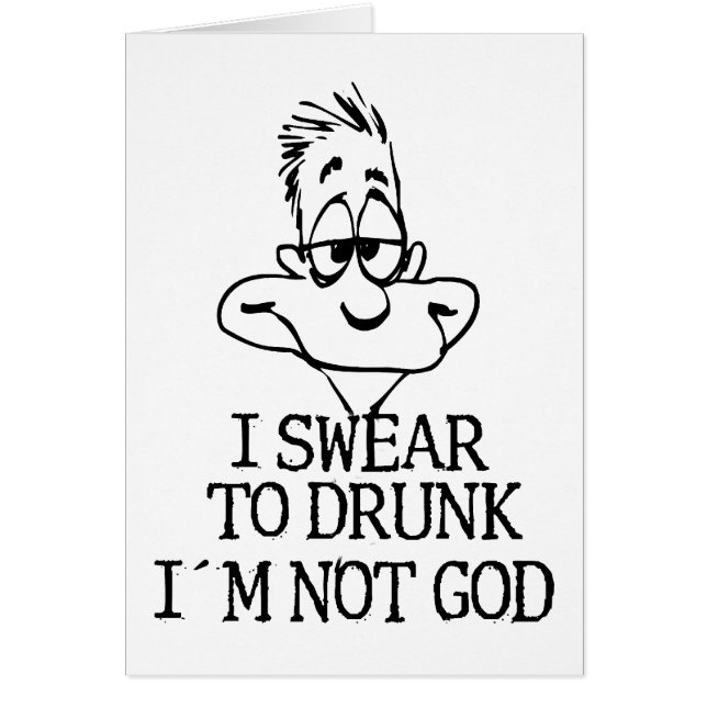 Nicht betrunken? (Vorne)