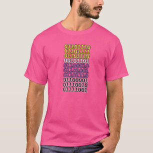 Nicht binär in Binärkode, Kennzeichen für Nichtges T-Shirt