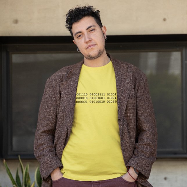 Nicht binär in Binärkode Teemaschine T-Shirt (Von Creator hochgeladen)