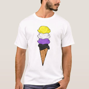 Nicht binäre Eiscreme T-Shirt