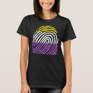 Nicht binäre Fingerabdrücke T-Shirt