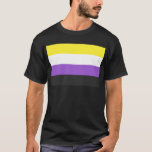 Nicht binäre Flagge T-Shirt<br><div class="desc">Nicht binäre Flagge, nicht binär, nicht binär, enby, nichtbinär, stolz, flagge, agender, genderless, gender, pangender, bigender</div>