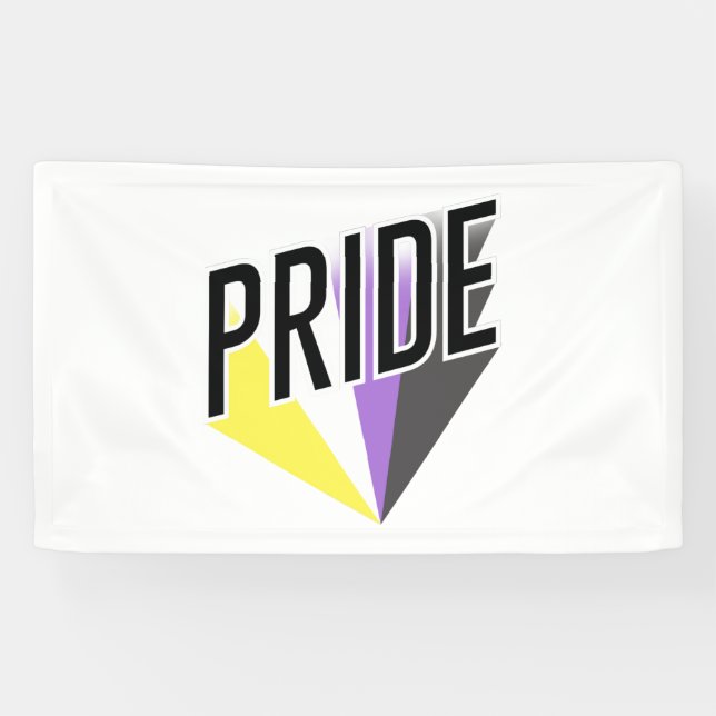Nicht binäre Pride Banner (Horizontal)