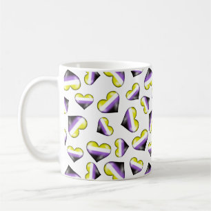 Nicht binäre Pride Flag Hörer Kaffeepause Tasse