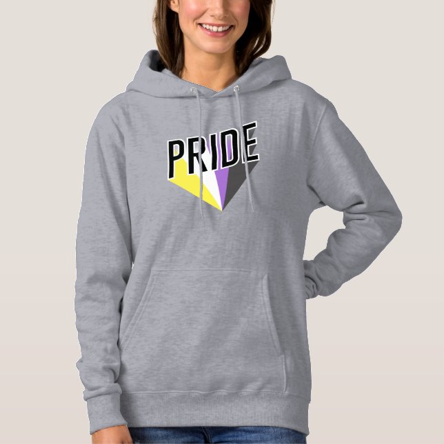 Nicht binäre Pride Hoodie (Vorderseite)
