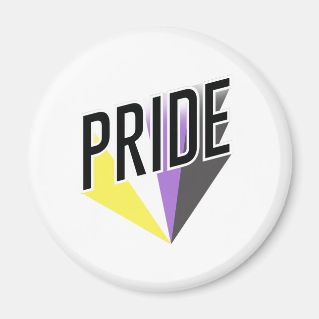 Nicht binäre Pride Magnet (Vorne)