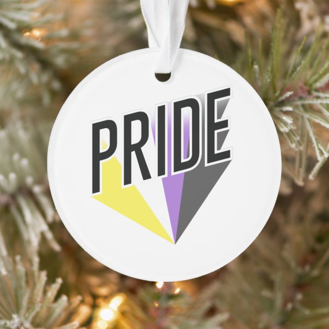 Nicht binäre Pride Ornament (Baum)