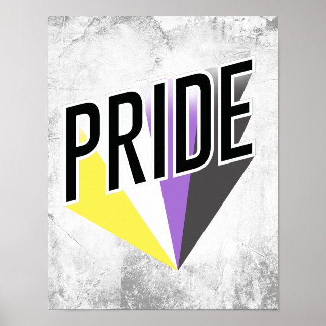 Nicht binäre Pride Poster (Vorne)