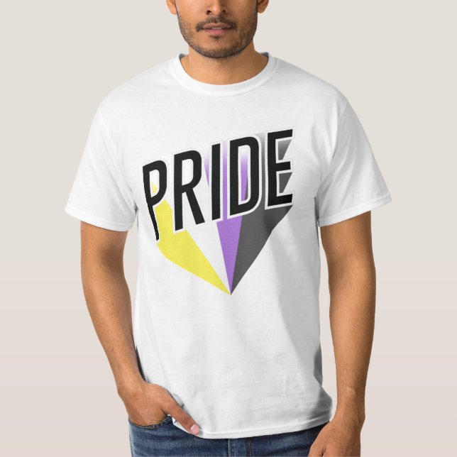 Nicht binäre Pride T-Shirt (Vorderseite)