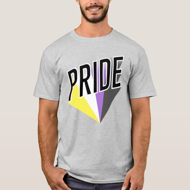 Nicht binäre Pride T-Shirt (Vorderseite)