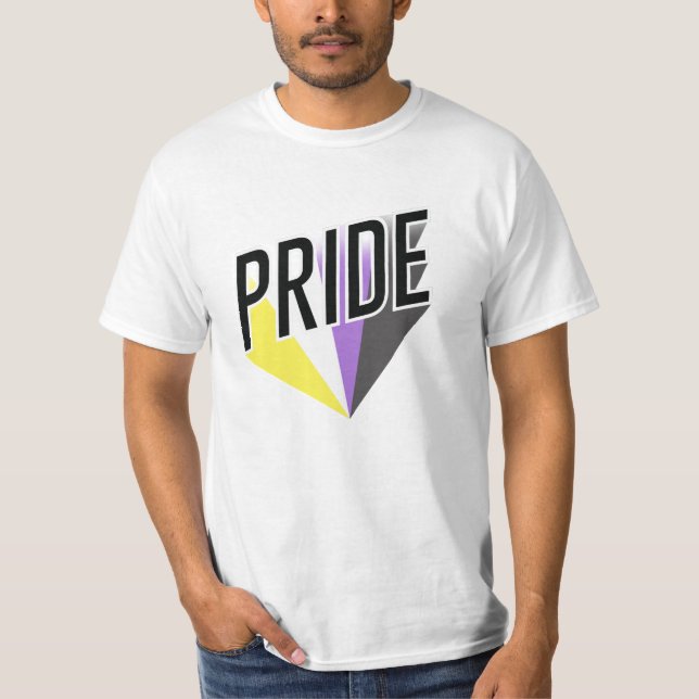 Nicht binäre Pride T-Shirt (Vorderseite)