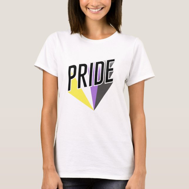 Nicht binäre Pride T-Shirt (Vorderseite)