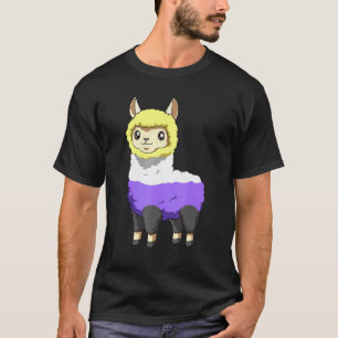 Nicht-Binäre und Genderqueer-Lama T-Shirt