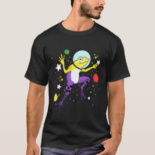 Nicht binärer Frog im Weltraum, nicht binärer Stol T-Shirt