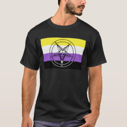 Nicht binärer Pride Sigil von Baphomet T-Shirt
