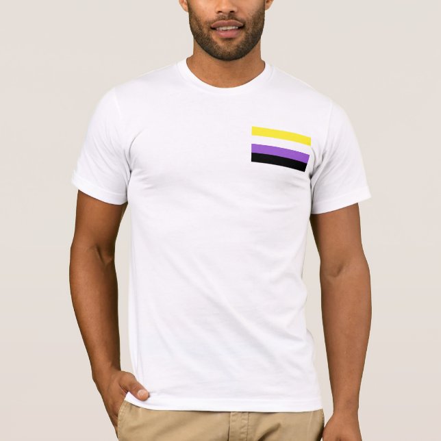 Nicht binärer Stolz T-Shirt (Vorderseite)