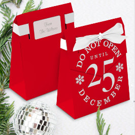 Nicht bis Weihnachten öffnen Geschenkschachtel