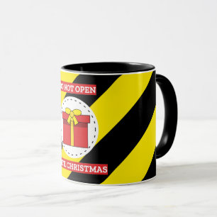 Nicht bis Weihnachten öffnen Tasse