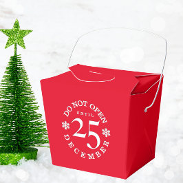 Nicht bis Weihnachten öffnen Tiny Favor Box Geschenkschachtel