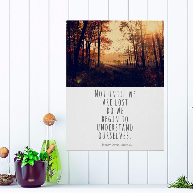 Nicht, bis wir das Thoreau-Zitat verloren haben Poster (Von Creator hochgeladen)
