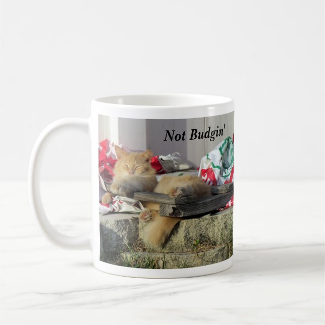Nicht Budgin, bis ich Kaffee bekomme — Cat Tasse (Links)