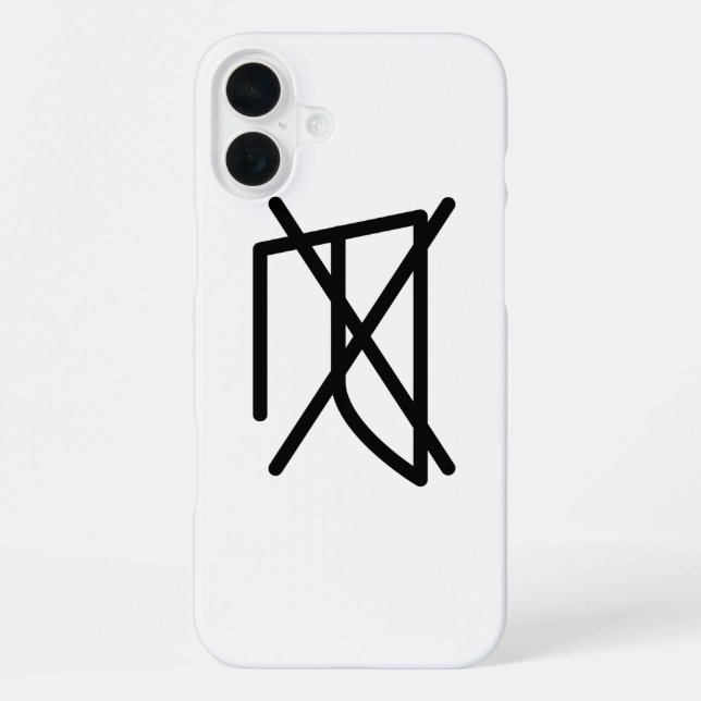 NICHT BÜGELN! iPhone HÜLLE (Rückseite)