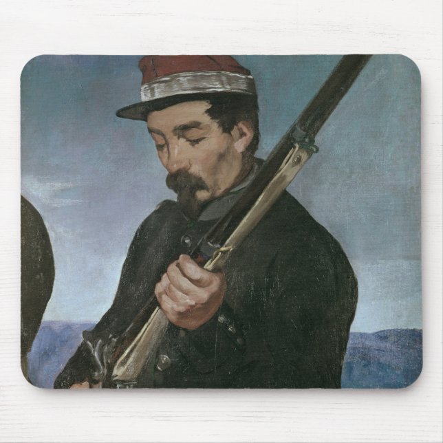Nicht Commissoned Offizier, der sein Gewehr hält Mousepad (Vorne)