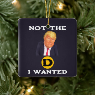 Nicht das D, das ich wollte Keramik-Ornament Keramikornament