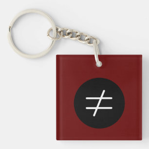 Nicht das gleiche Symbol Frauenrechtswettbewerb Schlüsselanhänger