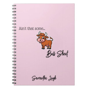 Nicht, dass etwas Bull Sheet Tan Snarky Funny Zita Notizblock
