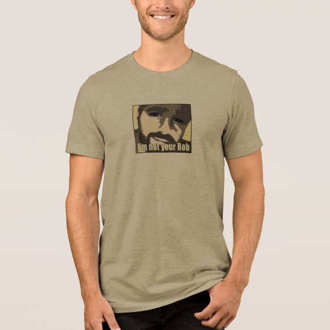 Nicht dein Bob Bart Tri-Blend Shirt (Vorderseite)
