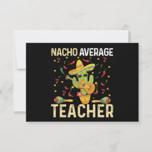 Nicht dein durchschnittlicher Lehrer Cinco De Mayo Dankeskarte