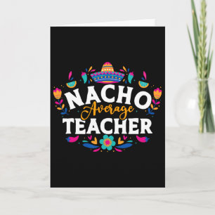 Nicht dein durchschnittlicher Lehrer Cinco De Mayo Karte