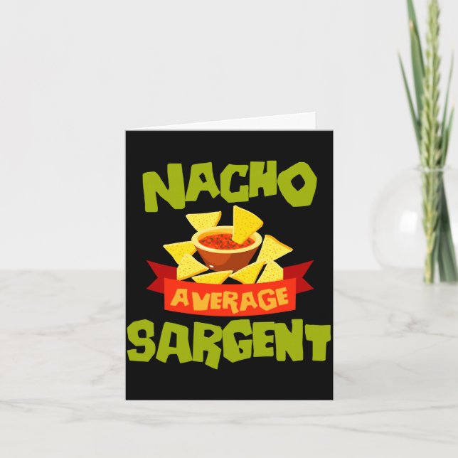 Nicht dein durchschnittlicher Sergeant lustiger Ge Karte (Vorderseite)