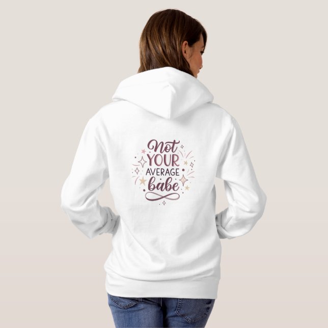 Nicht dein durchschnittliches Mädchen – Chic moder Hoodie (Schwarz voll)