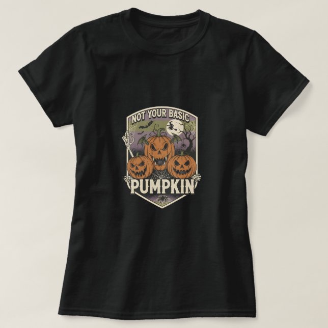 Nicht dein gewöhnlicher Kürbis T-Shirt (Design vorne)
