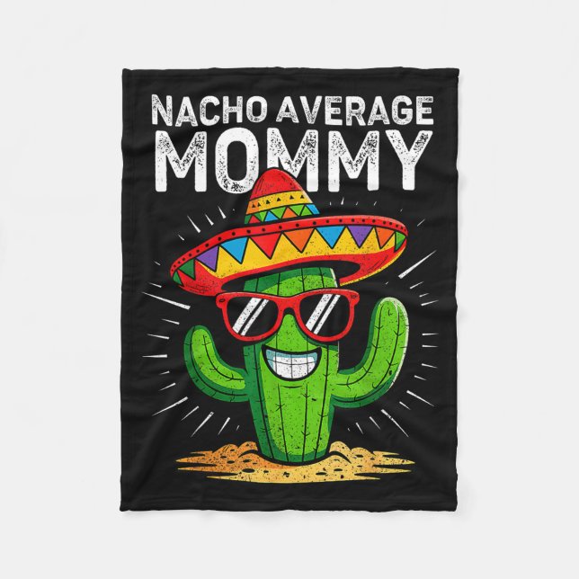 Nicht deine durchschnittliche Mama lustiger Cinco  Fleecedecke (Vorderseite)
