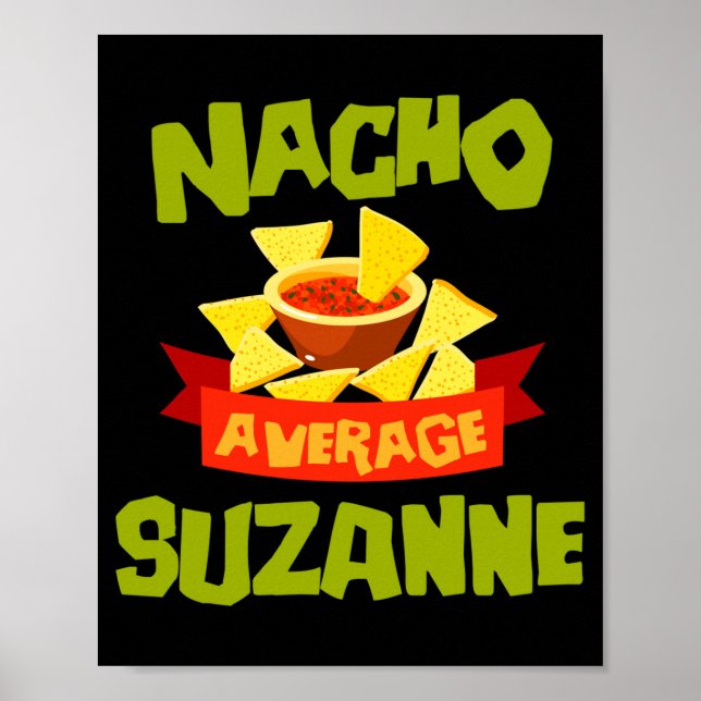 Nicht deine durchschnittliche Suzanne lustiger Geb Poster (Vorne)