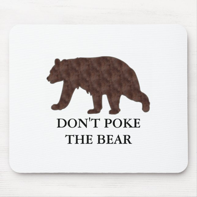 Nicht den Bären küssen  Mousepad (Vorne)