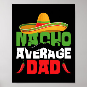 Nicht der durchschnittliche Dad Lustiger Cinco De Poster